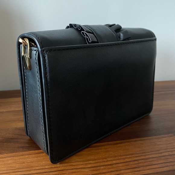 MK MICHAEL KORS LEATHER PURSE Crossbody gold chain - Picture 4 of 12